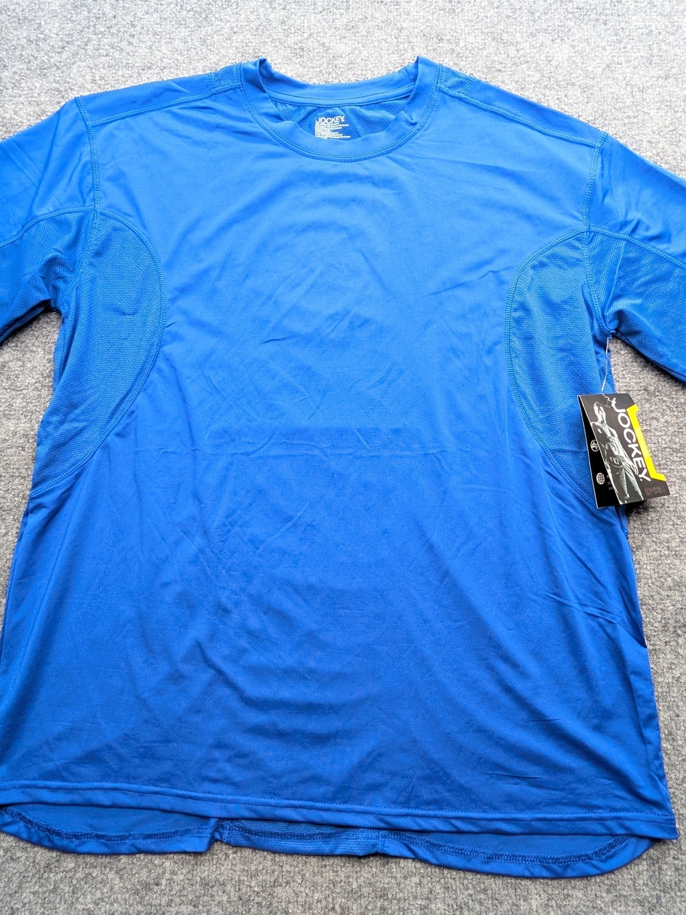 Jockey Sport Crew Neck Everyday Active Men's XL T-Shirt Blue NWT